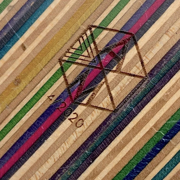 Adrian Martinus Recycled Skateboard  Wood Bowl - Picture 8 of 14